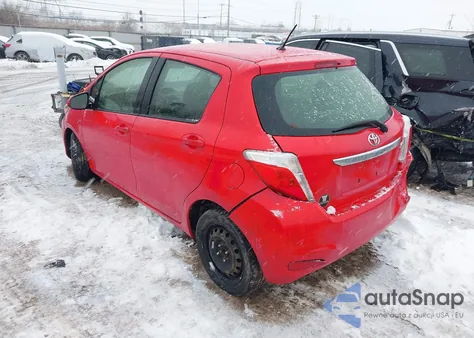 2013 Toyota Yaris Le z USA, uszkodzony, nr VIN JTDKTUD33DD549671